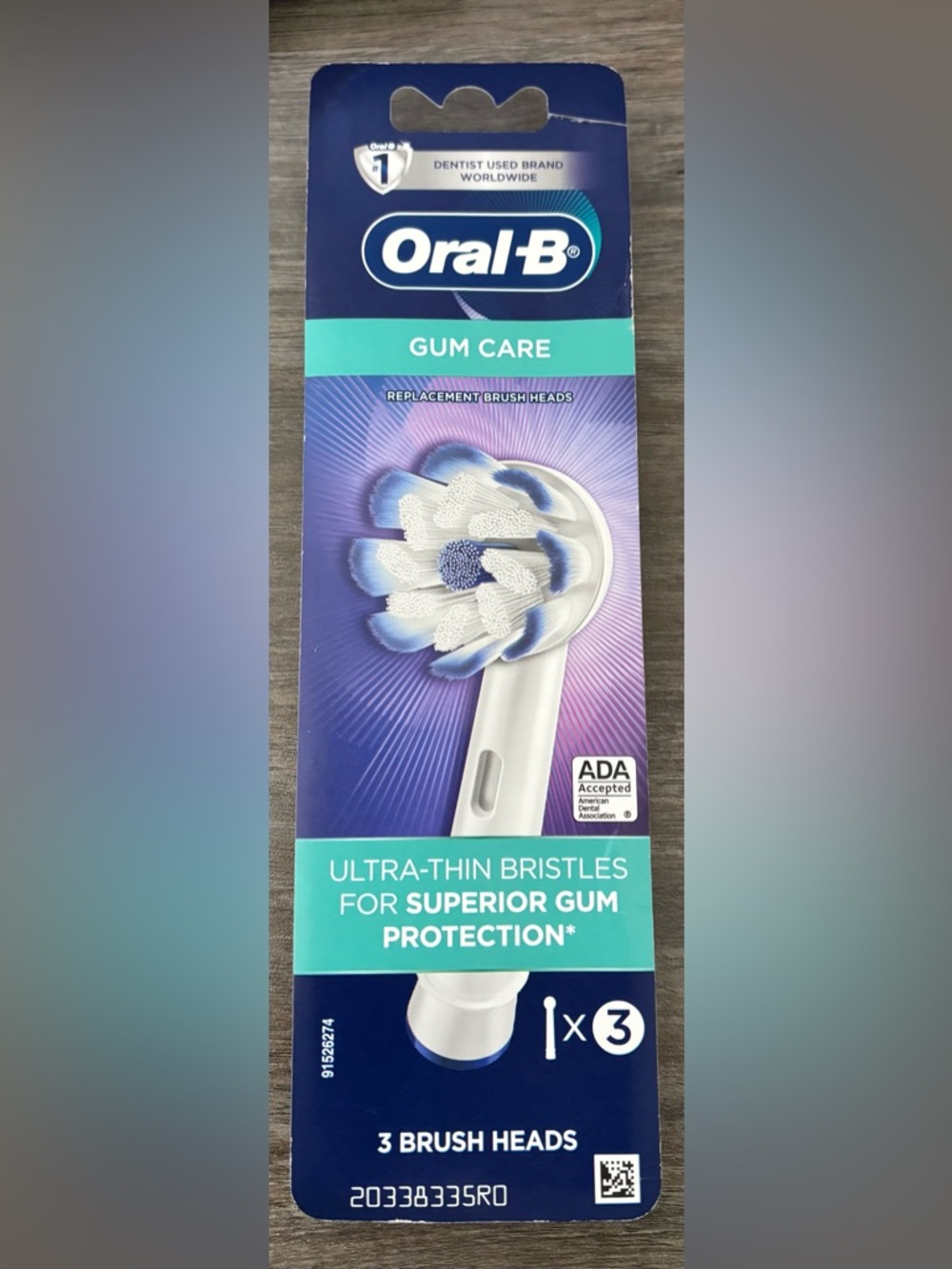 NIB Oral-B Gum Care Replacement Brush Heads (3 Pack)